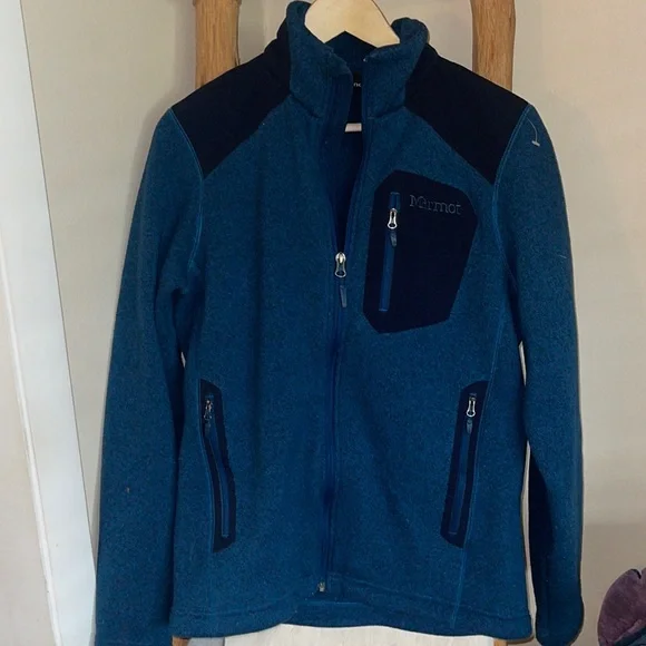 Marmot Zip Up Sweatshirt Jacket - Picture 2 of 3